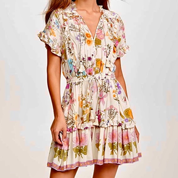 ๐บ๐HP๐๐บ NWOT Spell & The Gypsy Wild Bloom Playdress - Picture 5 of 16